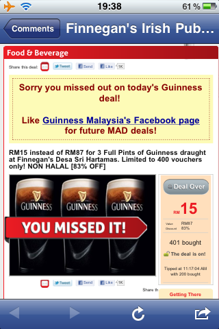 Guinness Offer (in KL that is!) Guinness Offer (in KL that is!)