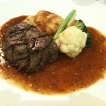 Steak Tenderloin - bland and watered down sauce though! Steak Tenderloin - bland and watered down sauce though!