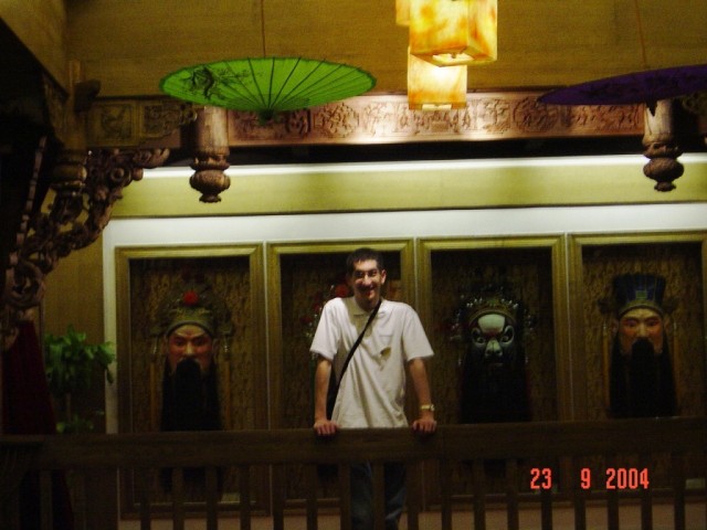 Picture of Aaron on the 2nd floor balcony