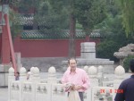 Looking across the bridge with Dad