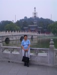 Another look across at the Bai Ta with mum