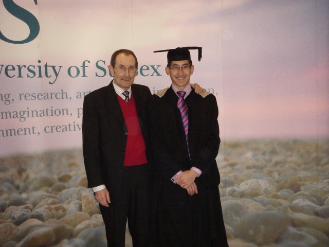 Aaron and father together. 