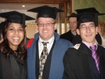 Reena Patel (MSc ITEC), Dr Martin White and Aaron (MSc ITEC). 
