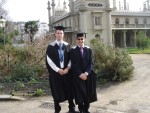 Adam Haigh (MSc ITEC) and Aaron - the "Sussex Uni" crew (we both have studied for our Bacherlor's at Sussex - year apart!)