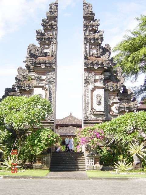 The monument just outside the resort entrance