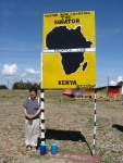 Just to prove we were at the Equator.