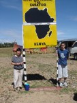 Mother and Son at the Equator.
