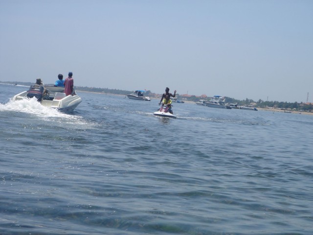 Some locals having fun on the water