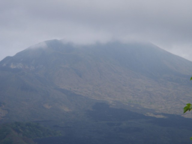 The shape of this particular volcano was different than I would have expected - slightly smooth gradient on this side, and steep on the other.