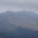 The shape of this particular volcano was different than I would have expected - slightly smooth gradient on this side, and steep on the other.