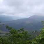 Wider view, looking at the left-most slope of the volcano.