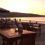...the sun shining off the tables!
