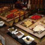 The selection of (healthy!) salad on offer!