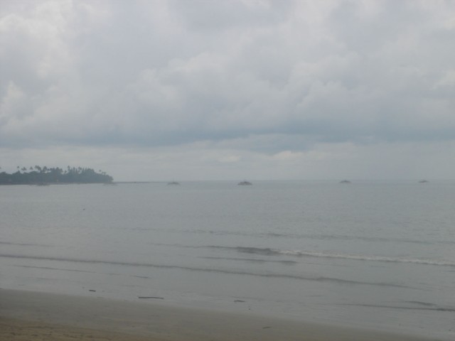 View from the beach across the bay!