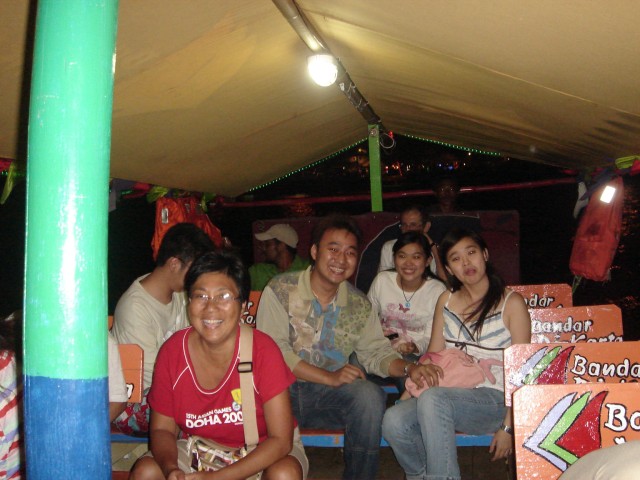 Inside the boat