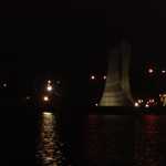View the shoreline during the boat trip