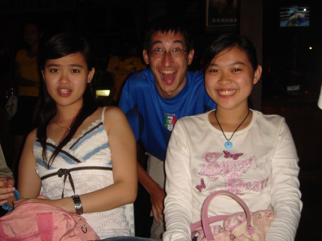 Who's the cheeky one in the picture?