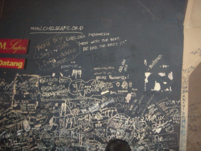 The "I was 'ere" wall