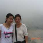 Aunt and Niece overlooking the crater