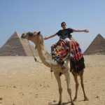 Aaron having fun on "Moses" (the Camel's name)