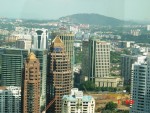 Some of the hotels and skyscrapers of the city