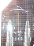 View of the 'Lightening Strike' with Camera Flash