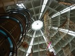 From inside the lobby of the towers (in the shopping mall)