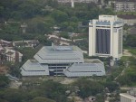 The National Library as seen from the Petronas Towers.
