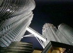 Looking at the skybridge at night....