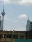 View of the Twin Tower and KL Tower from the Monorail