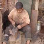 The alley-ways were full of metal-work, engravers and other local tradesman.