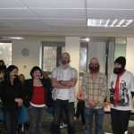 There was a lot of facial hair in the office that day!
