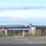 View from the area around the Church looking at the "Pearl" building.  