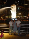 The main 'Malion' statue in central Singapore