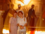 Slightly blurry photo of the two sisters