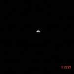 Totality begins at 22:44GMT, where the moon is totally eclipsed by the Earth's shadow.
