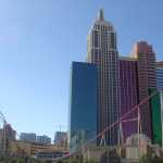 ... with a roller coaster too - not something you normally see with this skyline!