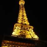 Looking upwards at the Eiffel Tower - in Vegas!!