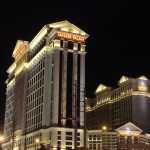 Wider shot of the two Caesars Palace buildings