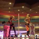 Naughty dancers showing their stuff...