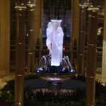 A nice luminous fountain display
