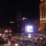Looking upwards along the strip