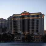 A close-up shot of Caesars Palace