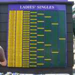 The Ladies Singles 2006 Championship progress board