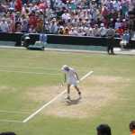 Murray warming up...