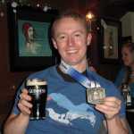 A Guinness and a medal - luvly, juvly!