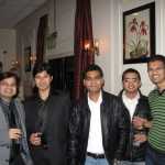 The InfoSys tech gentlemen - relaxing in style.