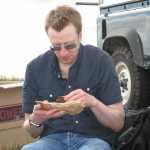 Jeremy tucking into a luvly Chocolate cake...don't worry no one was watching :)