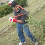 Sumit now proving how skilful he is when it comes to green-finger work :)
