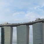 Close-up of the Marina Bay Sands